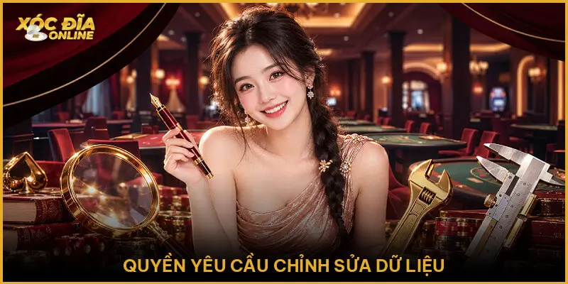 Quyền yêu cầu chỉnh sửa dữ liệu